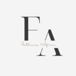 Black White Minimalist Modern Aesthetic Initials Font Logo